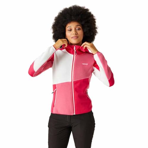 Regatta Walbury VII Extol Damen-Fleecejacke mit Reißverschluss, Pink Potion/Flamingo Pink, 38 von Regatta