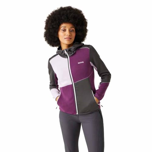 Regatta Walbury VII Extol Damen-Fleecejacke mit Reißverschluss, violett, 40 von Regatta