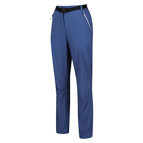 Regatta Xert Stretch Damen Outdoorhose mit Gürtel in Kurzgröße, Farbe:Dusty Denim, Größe:18 von Regatta