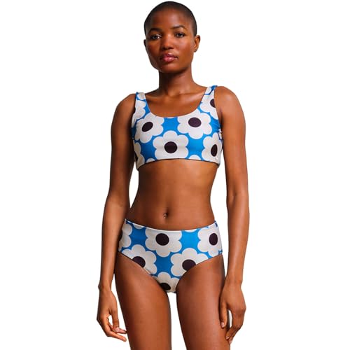 Regatta x Orla Kiely Wende-Bikini-Set, Blaue Gänseblümchen, 38 von Regatta