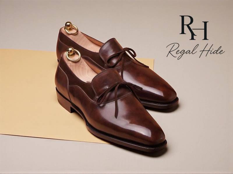 Handgefertigte Braune Wildleder Oxford Schuhe | Herren-Formelle von RegelHide