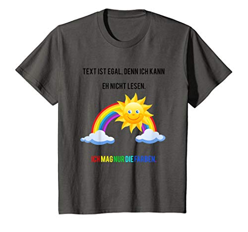 Kinder Regenbogen und lächelnde Sonne mit lustigem Text für Kinder T-Shirt von Regenbogen Kinder