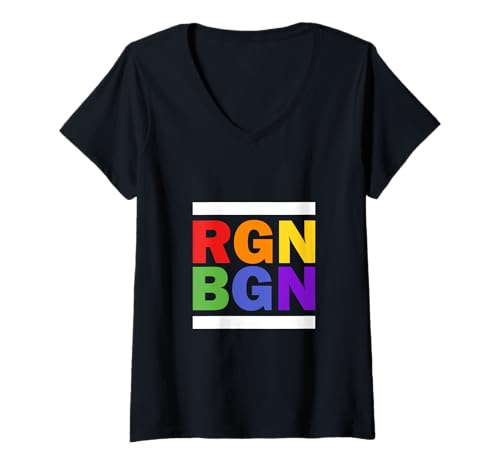 Damen Erklärung zum Regenbogen Pride zum Monat LGBTQ T-Shirt mit V-Ausschnitt Damen Erklärung zum Regenbogen Pride zum Monat LGBTQ T-Shirt mit V-Ausschnitt von Regenbogen Pride Monat Statement Designs LGBTQ
