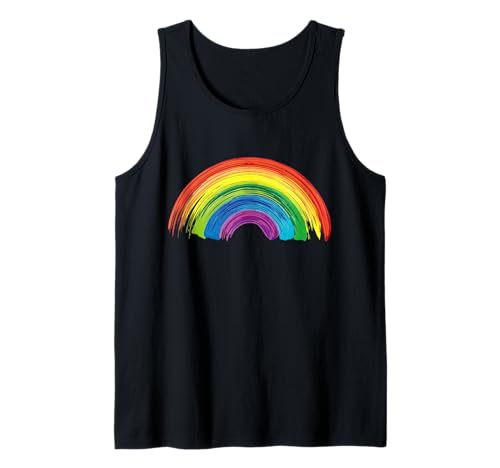 Regenbogen Kostüm Damen Herren Kinder Karneval Fasching Tank Top von Regenbogen Tshirt Damen Herren Kinder