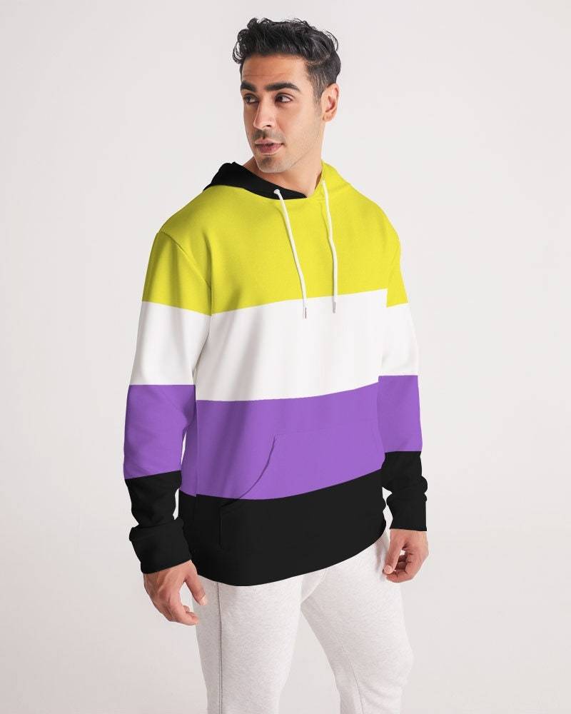 Nicht Binäre Pride Flagge Hoodie | Nonbinary Kapuzen-Sweatshirt von RegenbogenApparel