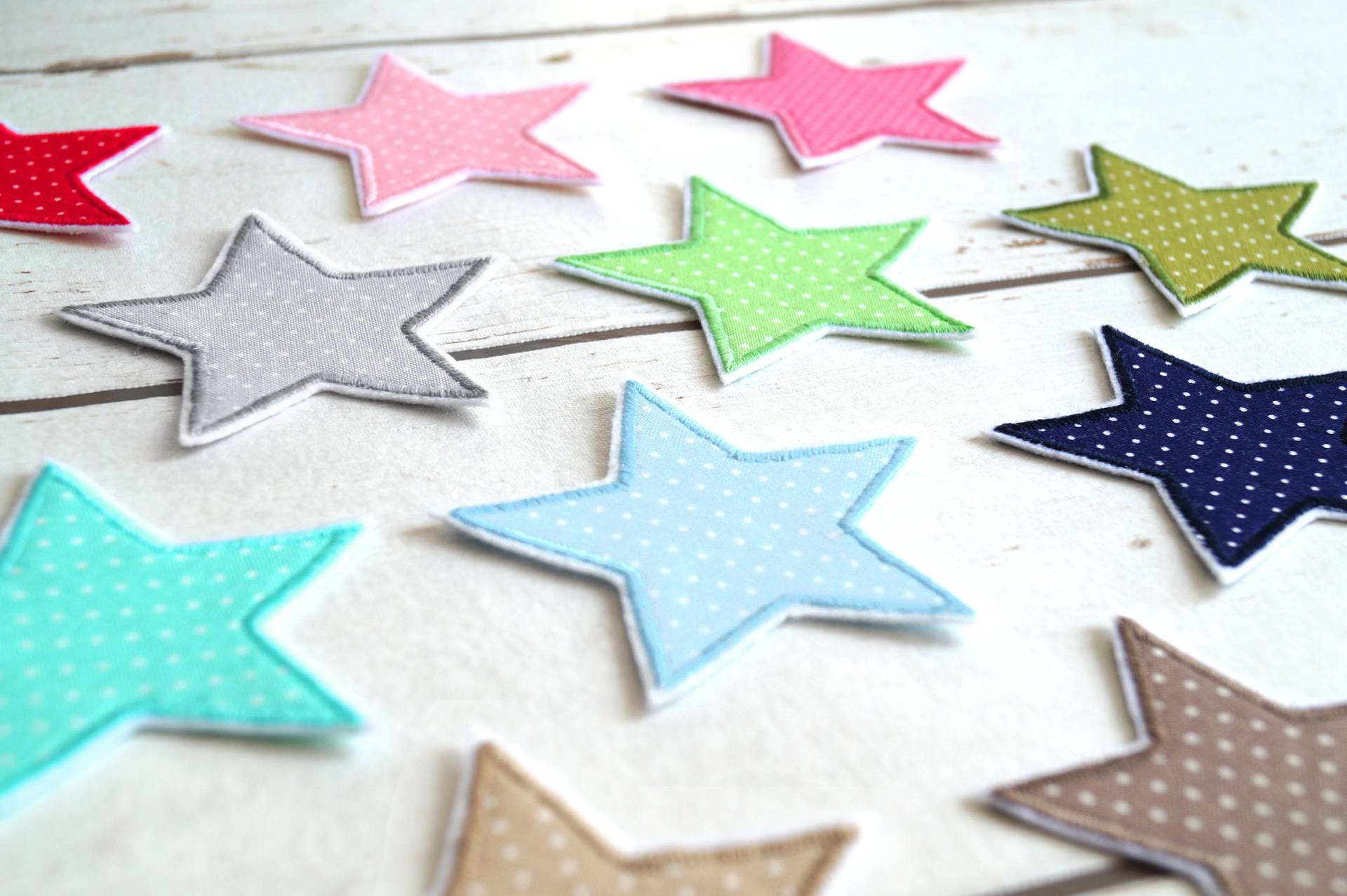 2, 99 Eur/Stück, Stern Aufnäher Mit Punkten, Applikation, in Zwei Größen Und Vielen Bunten Farben, Schultüte Patch 2, 99 Eur/Stück, Stern Aufnäher Mit Punkten, Applikation, in Zwei Größen Und Vielen Bunten Farben, Schultüte Patch von RegenbogenDesign