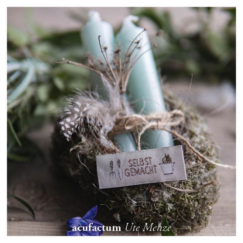 5 Stück Webetiketten Von Acufactum Gartenzeit Selbstgemacht Kerstin Heß, 1, 6 cm X 7 von RegenbogenDesign