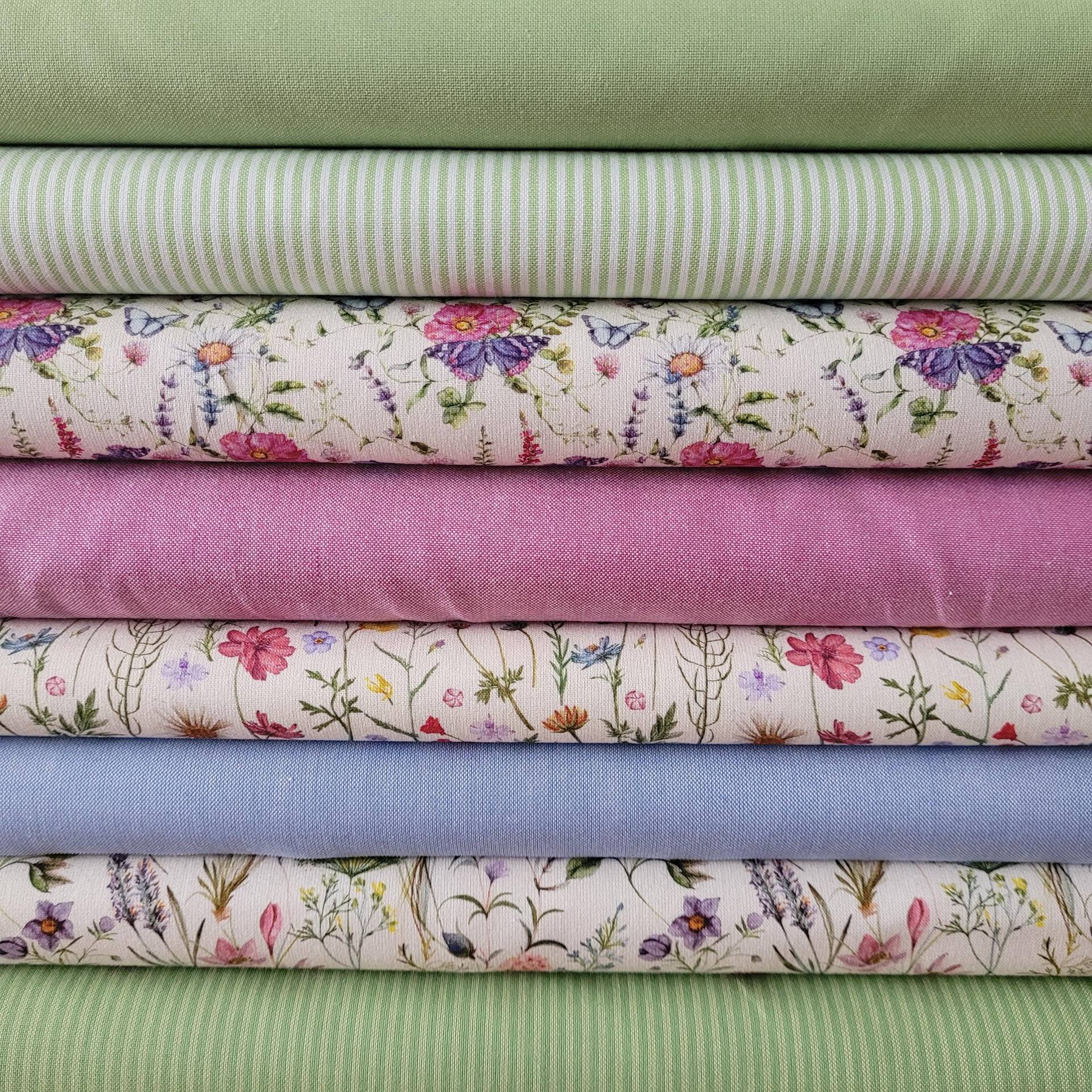 stoffpaket Florenz 8 X 25 cm 75 Aus Westfalenstoffe Und Acufactum Für Kleine Nähprojekte, Puppenkleidung, Applikationen, 100% Baumwolle von RegenbogenDesign