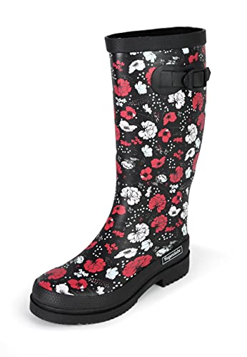 Regenliebe Damen Gummistiefel Blossom Night High Langschaft, Größe:38 EU von Regenliebe