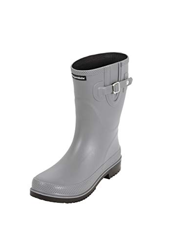 Regenliebe Damen Gummistiefel Pfütze halbhoch, Farbe:grau, Größe:40 EU von Regenliebe