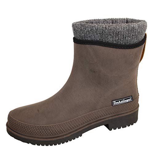 Regenliebe Damen Gummistiefel Pfützenqueen W warm gefüttert Kurzschaft, Farbe:braun, Größe:42 EU von Regenliebe