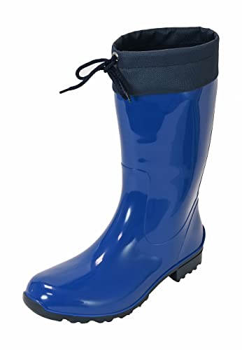 Regenliebe Damen Gummistiefel de Fieselregen Regenstiefel Langschaft, Farbe:Kobalt, Größe:41 EU von Regenliebe