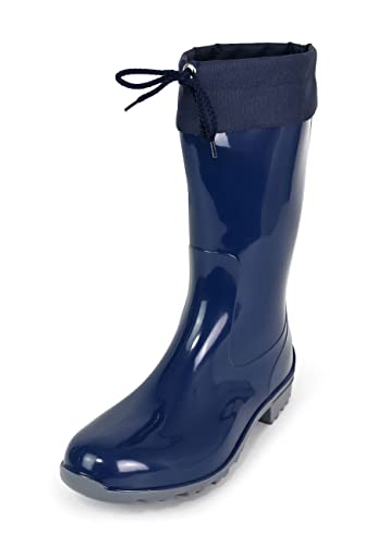 Regenliebe Damen Gummistiefel de Fieselregen Regenstiefel Langschaft, Farbe:blau, Größe:37 EU von Regenliebe