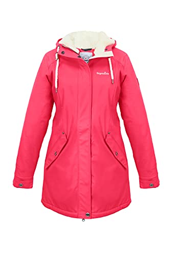 Regenliebe Damen Regenmantel Friesennerz mit Teddyfleece gefüttert, Größe:50, Farbe:azalea pink von Regenliebe