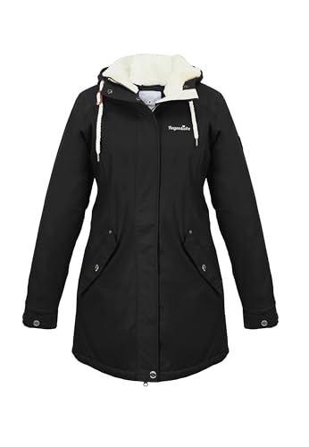 Regenliebe Damen Regenmantel wasserdicht Friesennerz mit Teddyfleece gefüttert, Größe:40, Farbe:schwarz Regenliebe Damen Regenmantel wasserdicht Friesennerz mit Teddyfleece gefüttert, Größe:40, Farbe:schwarz von Regenliebe