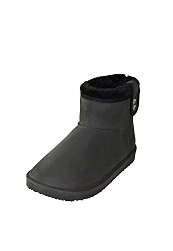 Regenliebe Mädchen Damen Gummistiefel Hamburg gefüttert schwarz kurz Winterstiefel, Farbe:schwarz, Größe:36 EU von Regenliebe