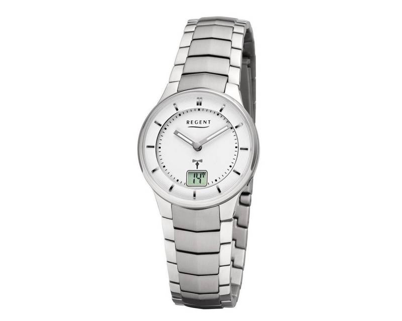 Regent Funkuhr Regent Damen Funkuhr FR-262 mit digitaler Datumsanzeige, (1-tlg) von Regent