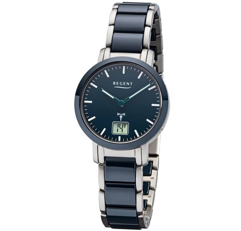 Regent Keramikuhr REGENT Damen Armbanduhr FR-265 blau D. 30 mm Funkuhr Keramikband Regent Keramikuhr REGENT Damen Armbanduhr FR-265 blau D. 30 mm Funkuhr Keramikband von Regent
