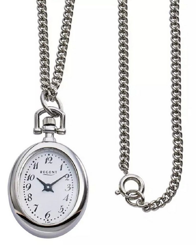 Regent Kettenuhr Umhängeuhren oval mit 70cm langer Panzerkette, Als besonders Geschenk zu vielen Anlässen von Regent