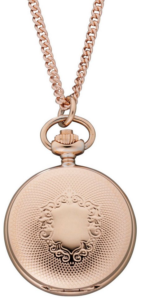 Regent Kettenuhr Umhhängeuhr mit Deckel, Set, 2-tlg., mit passender Panzerkette 70cm, 2teilig mit 70 cm langer Panzerkette von Regent