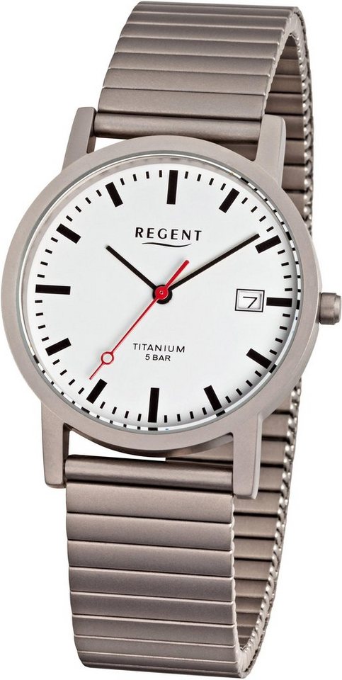 Regent Quarzuhr 1239.90.90, mit Zugband von Regent