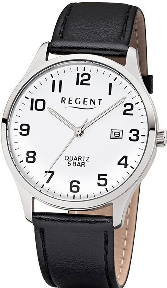 Regent Quarzuhr Armbanduhr 39mm Regent F1241 von Regent