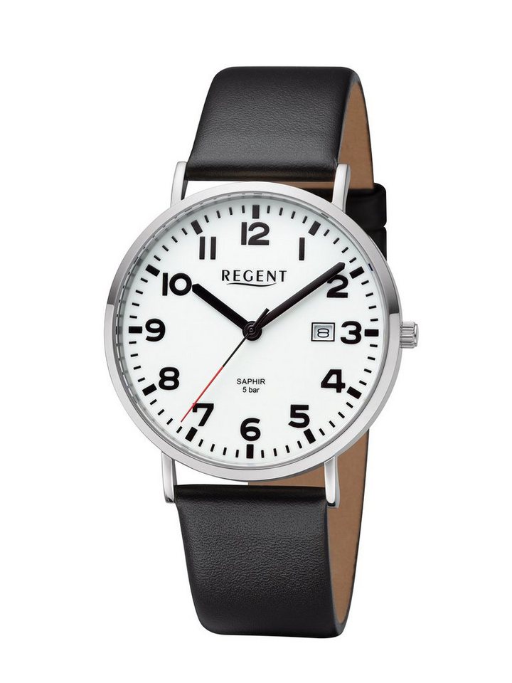 Regent Quarzuhr Armbanduhr mit Leuchtzifferblatt Ø 39 mm REGENT BA-796 BA-796 von Regent