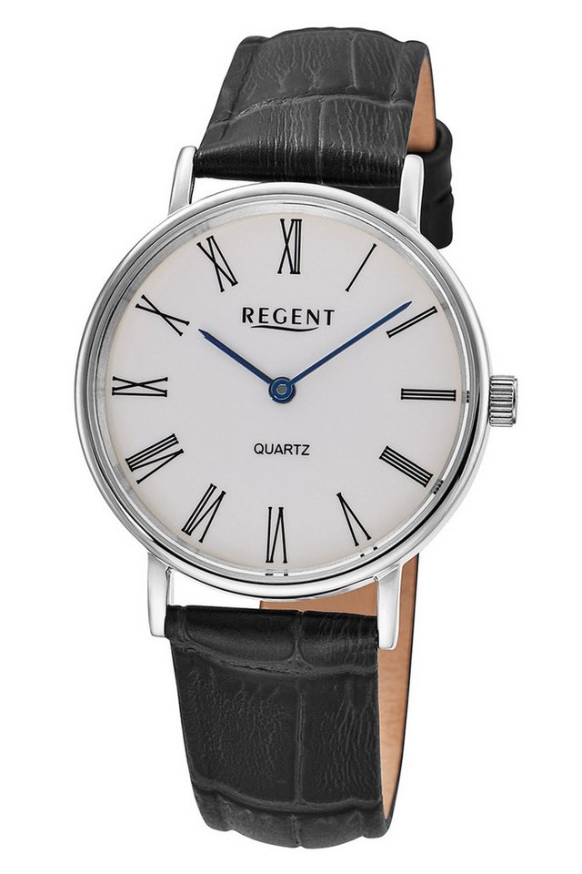 Regent Quarzuhr F-1576 Quarz Gut Ablesbar Schwarz/Weiß von Regent