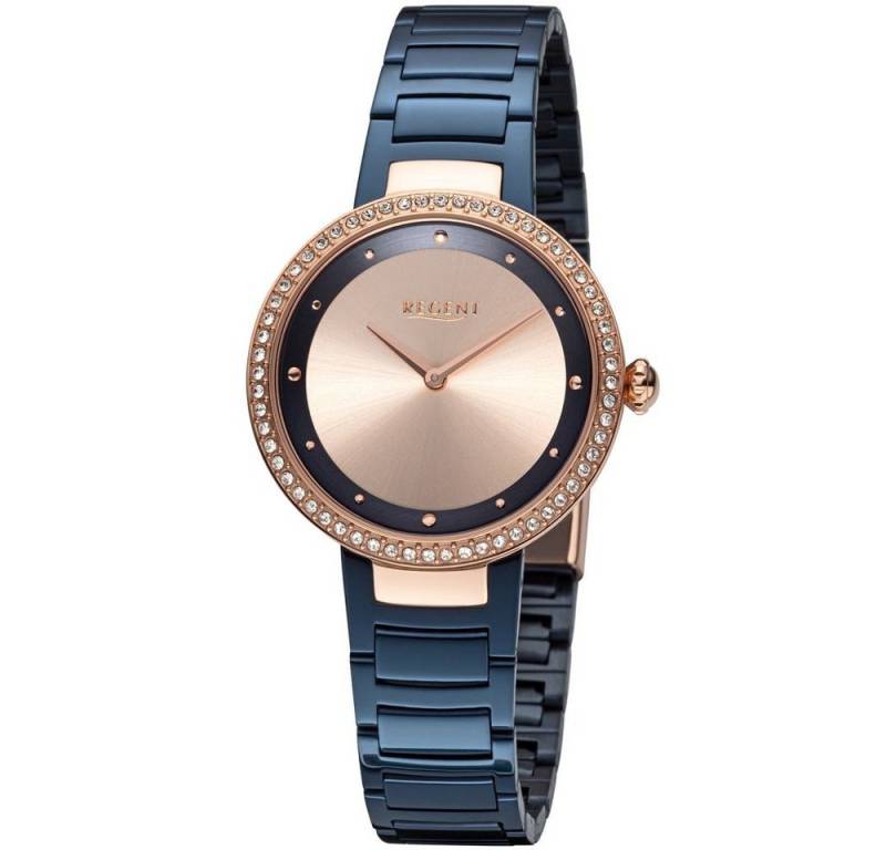 Regent Quarzuhr REGENT Damen Armbanduhr 03U91FB02-C bicolor D. 33 mm Edelstahlband Regent Quarzuhr REGENT Damen Armbanduhr 03U91FB02-C bicolor D. 33 mm Edelstahlband von Regent