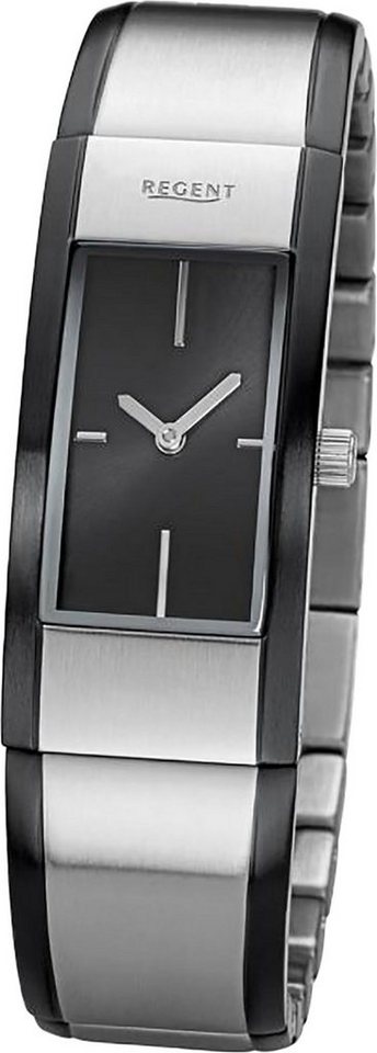 Regent Quarzuhr Regent Damen Armbanduhr Analogdisplay, (Analoguhr), Damen Armbanduhr rund, mittel (ca.18x38mm), Metallbandarmband von Regent
