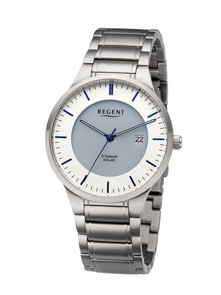 Regent Solaruhr Solaruhr mit Metallband 40mm von Regent