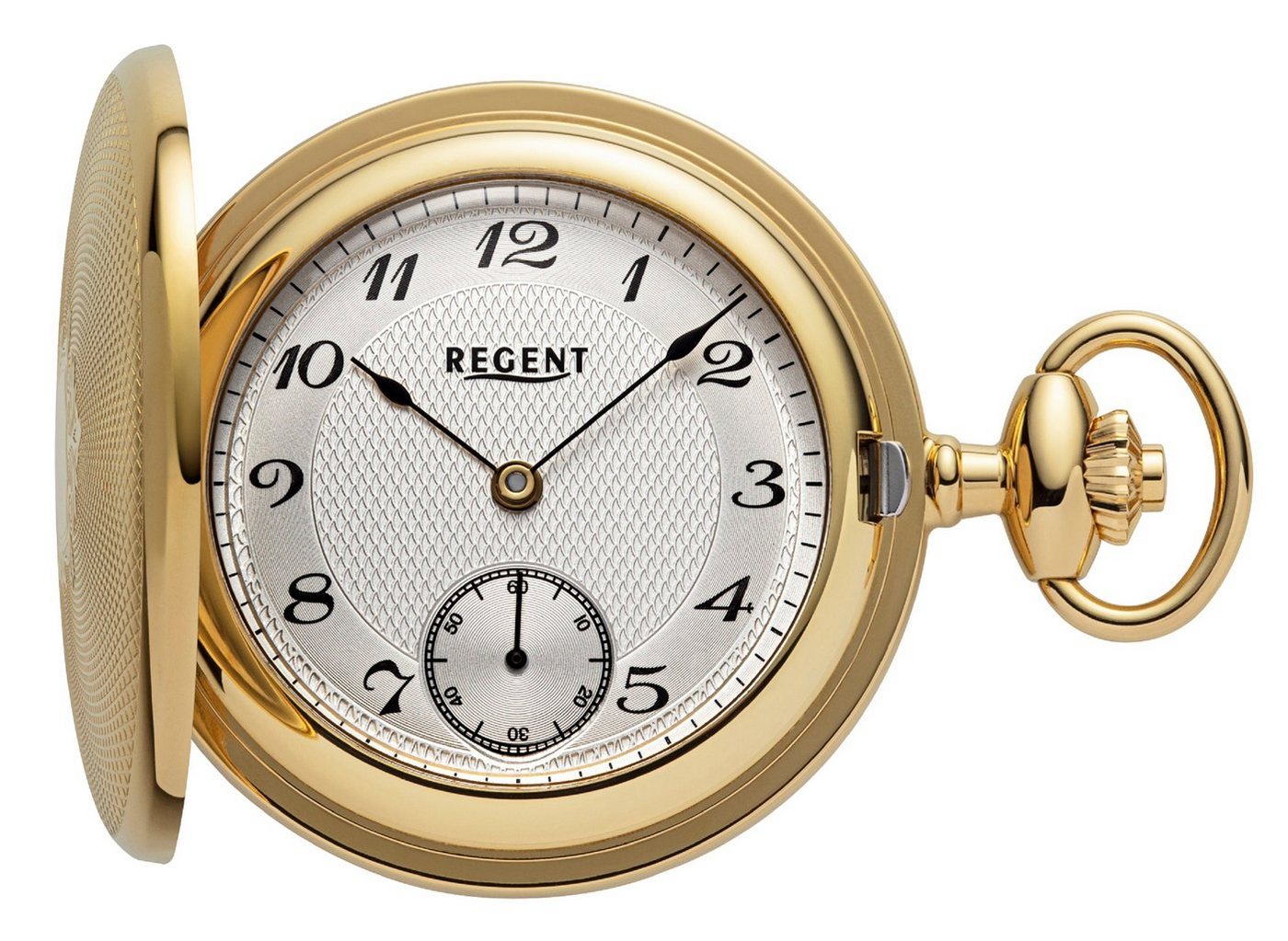 Regent Taschenuhr P-772 Savonette, (mit passender Uhrkette), inkl. Kette von Regent