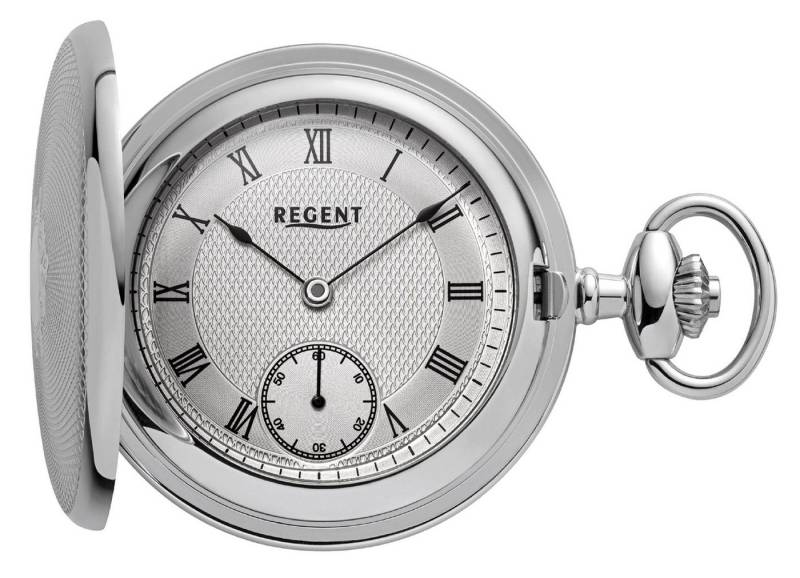 Regent Taschenuhr P-772 Savonette, (mit passender Uhrkette), inkl. Kette von Regent
