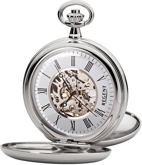 Regent Taschenuhr P700, (Set, 2-tlg., mit Kette) von Regent