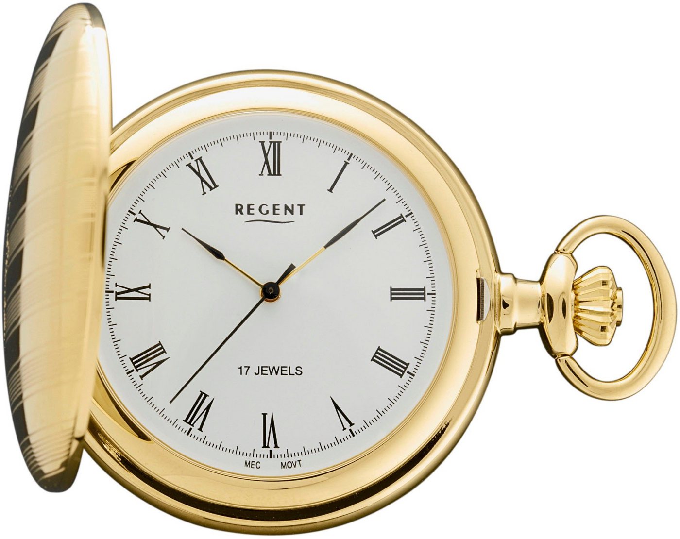 Regent Taschenuhr P719, (Set, 2-tlg., mit Kette) von Regent