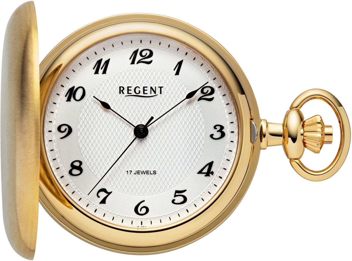 Regent Taschenuhr P721-19443049, (Set, 2-tlg., mit dazu passender Kette) von Regent