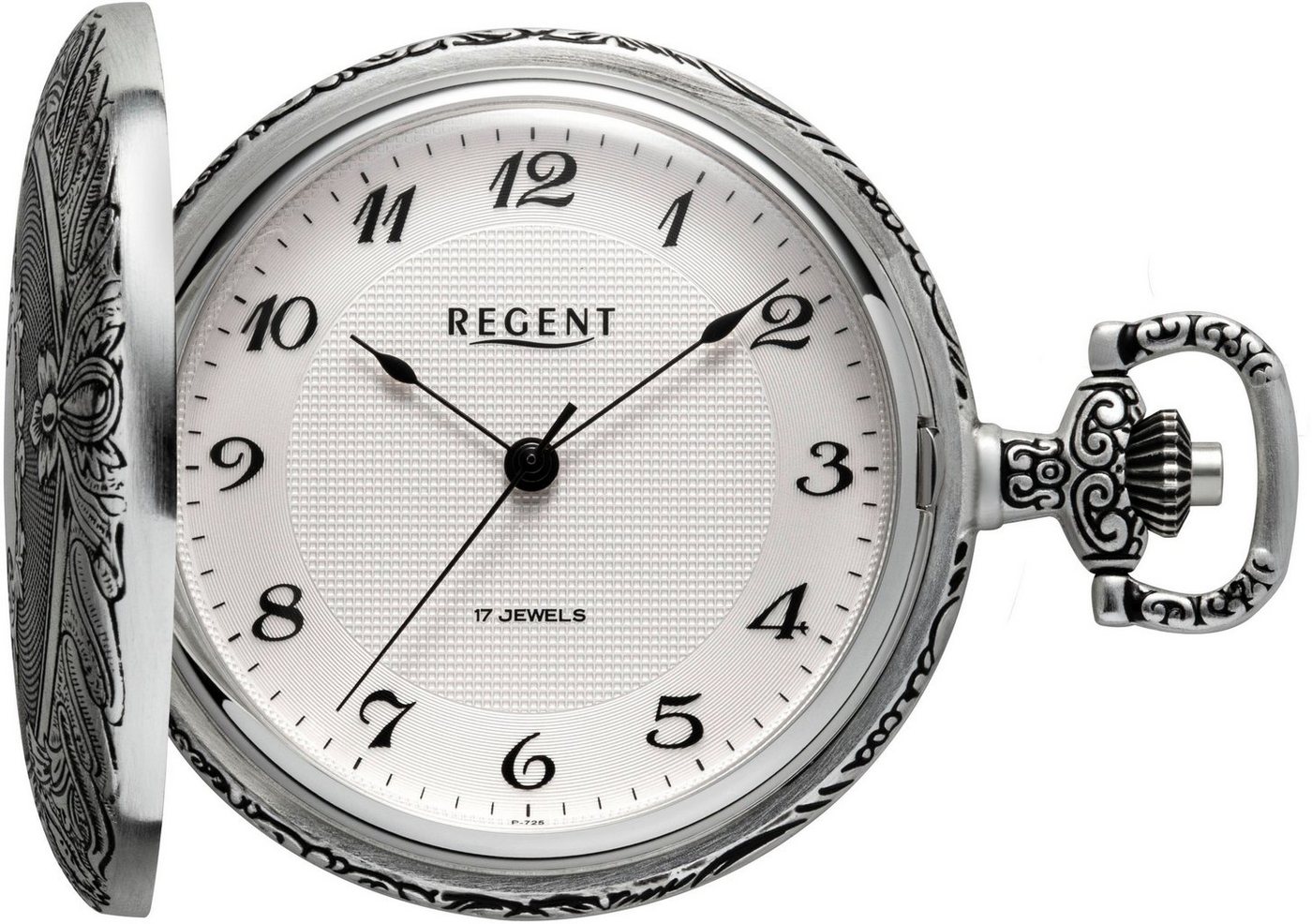 Regent Taschenuhr P725-19467749, (Set, 2-tlg., mit dazu passender Kette) von Regent