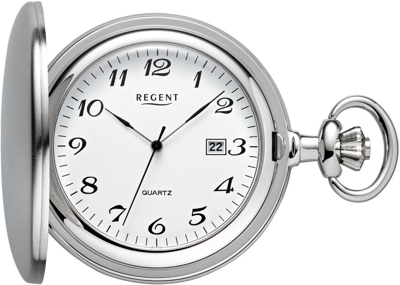 Regent Taschenuhr P734-19507749, (Set, 2-tlg., mit dazu passender Kette) von Regent