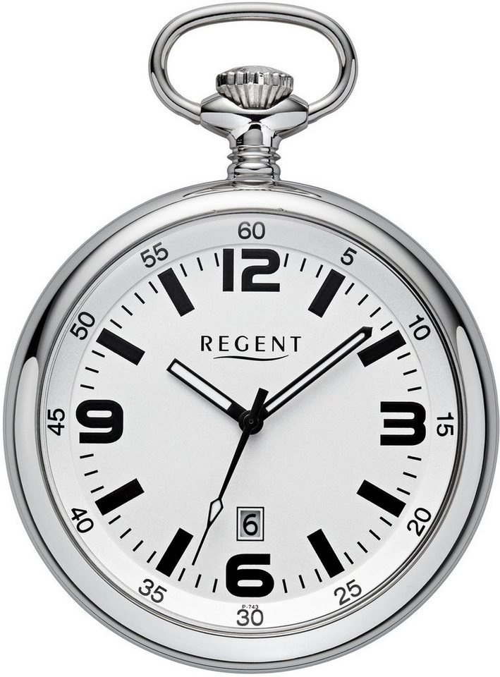 Regent Taschenuhr P743, (Set, 2-tlg., mit Kette) von Regent