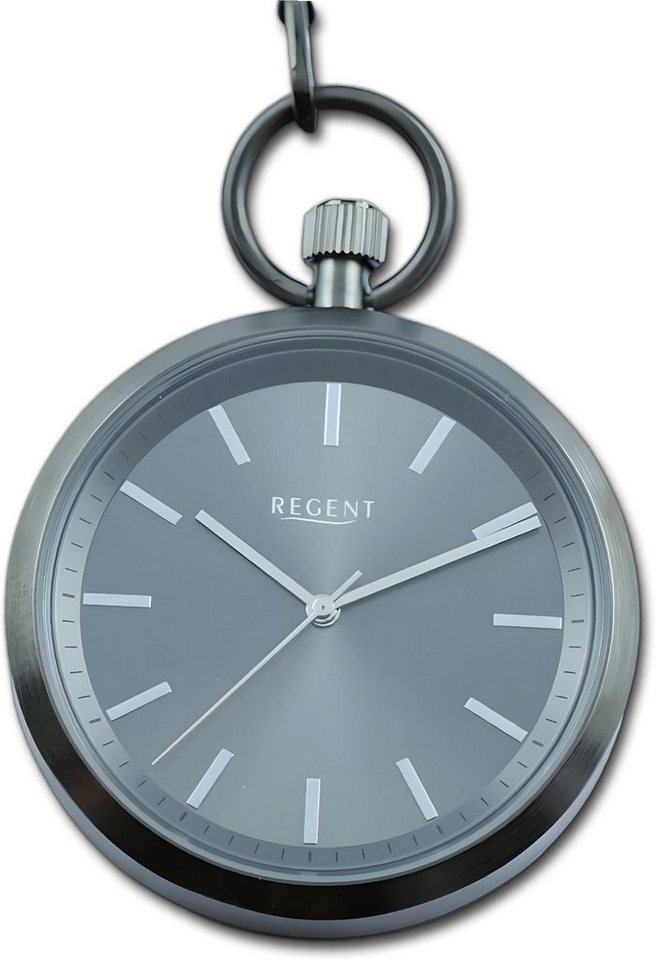 Regent Taschenuhr Regent Herren Taschenuhr Analog, (Analoguhr), Herrenuhr Taschenuhr, rundes Gehäuse, extra groß (ca. 42mm) von Regent