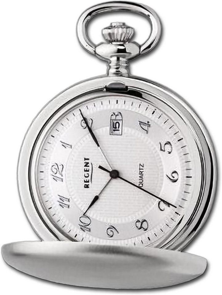 Regent Taschenuhr Regent Herren Taschenuhr Analog Gehäuse, (Analoguhr), Herrenuhr Taschenuhr, rundes Gehäuse, extra groß (ca. 44mm) von Regent