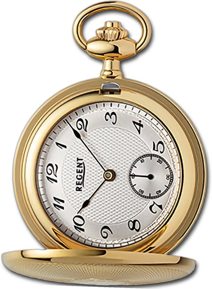 Regent Taschenuhr Regent Herren Taschenuhr Analog Gehäuse, (Analoguhr), Herrenuhr Taschenuhr, rundes Gehäuse, extra groß (ca. 48mm) von Regent