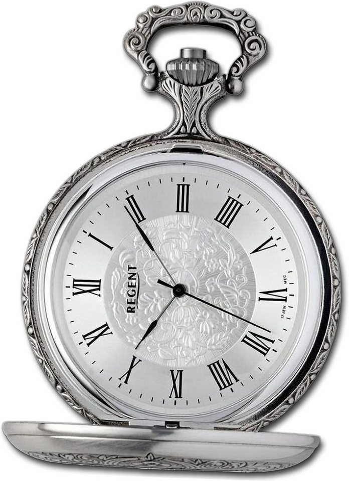 Regent Taschenuhr Regent Herren Taschenuhr Analog Gehäuse, (Analoguhr), Herrenuhr Taschenuhr, rundes Gehäuse, extra groß (ca. 48mm) von Regent