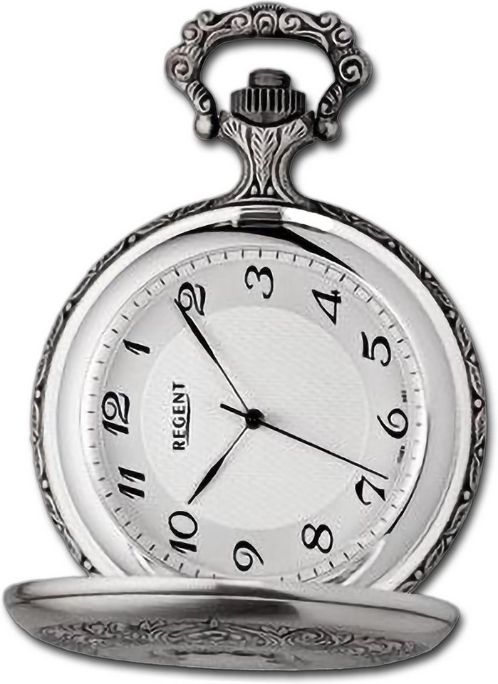 Regent Taschenuhr Regent Herren Taschenuhr Analog Gehäuse, (Analoguhr), Herrenuhr Taschenuhr, rundes Gehäuse, extra groß (ca. 48mm) von Regent