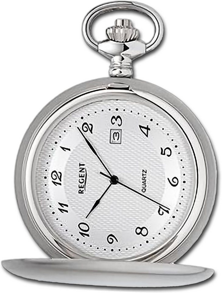 Regent Taschenuhr Regent Herren Taschenuhr Analog Gehäuse, (Analoguhr), Herrenuhr Taschenuhr, rundes Gehäuse, extra groß (ca. 48mm) von Regent