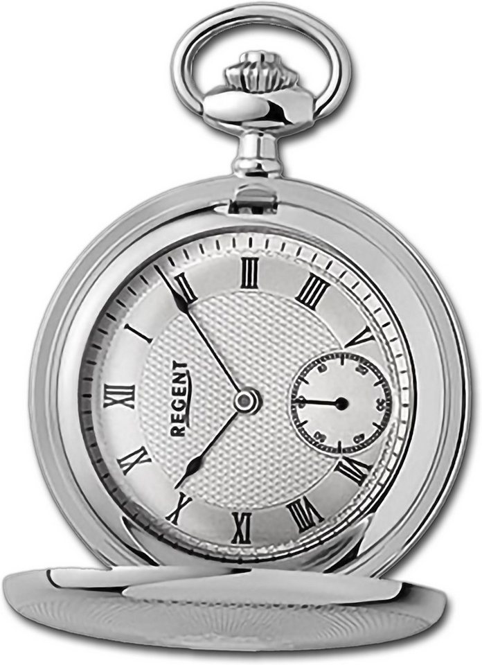 Regent Taschenuhr Regent Herren Taschenuhr Analog Gehäuse, (Analoguhr), Herrenuhr Taschenuhr, rundes Gehäuse, extra groß (ca. 48mm) von Regent