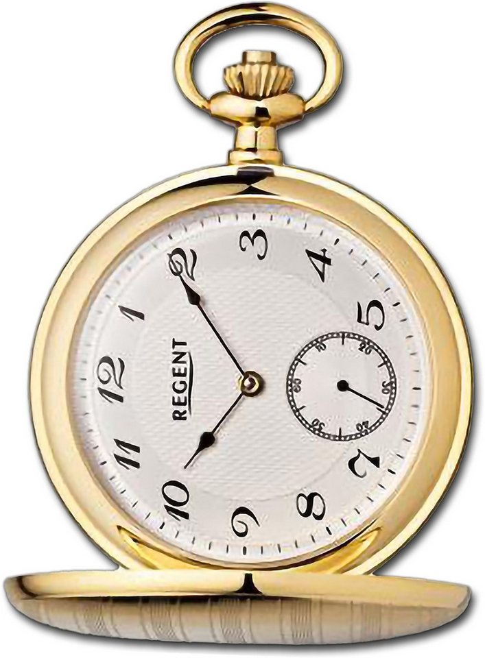 Regent Taschenuhr Regent Herren Taschenuhr Analog Gehäuse, (Analoguhr), Herrenuhr Taschenuhr, rundes Gehäuse, extra groß (ca. 50mm) von Regent