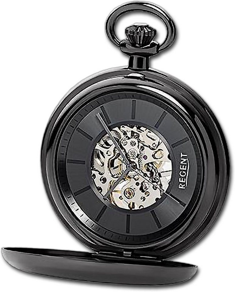 Regent Taschenuhr Regent Herren Taschenuhr Analog Gehäuse, (Analoguhr), Herrenuhr Taschenuhr, rundes Gehäuse, extra groß (ca. 50mm) von Regent