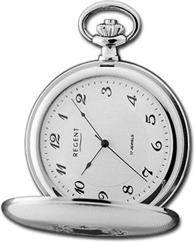 Regent Taschenuhr Regent Herren Taschenuhr Analog Gehäuse, (Analoguhr), Herrenuhr Taschenuhr, rundes Gehäuse, extra groß (ca. 51mm) von Regent