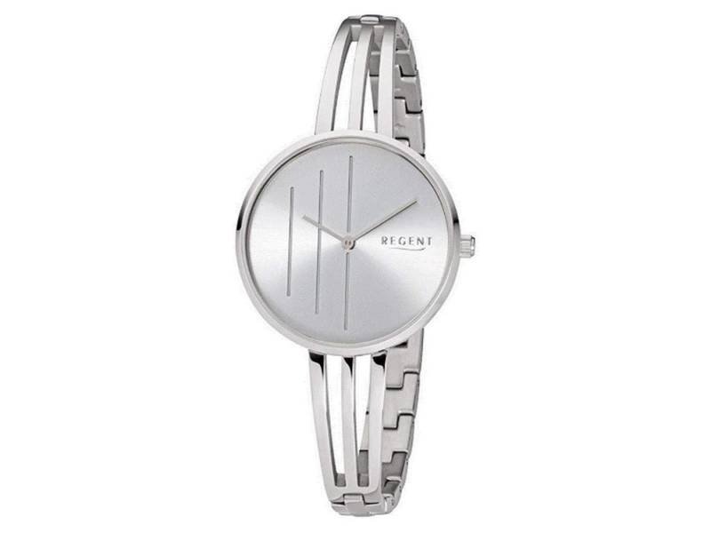 Regent Uhrenring REGENT Damen-Armbanduhr in Edelstahl mit Edelstahl Schmuckband BA-487 von Regent
